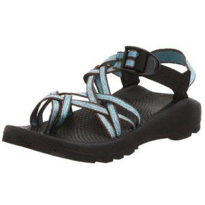 Brown and Blue Chacos